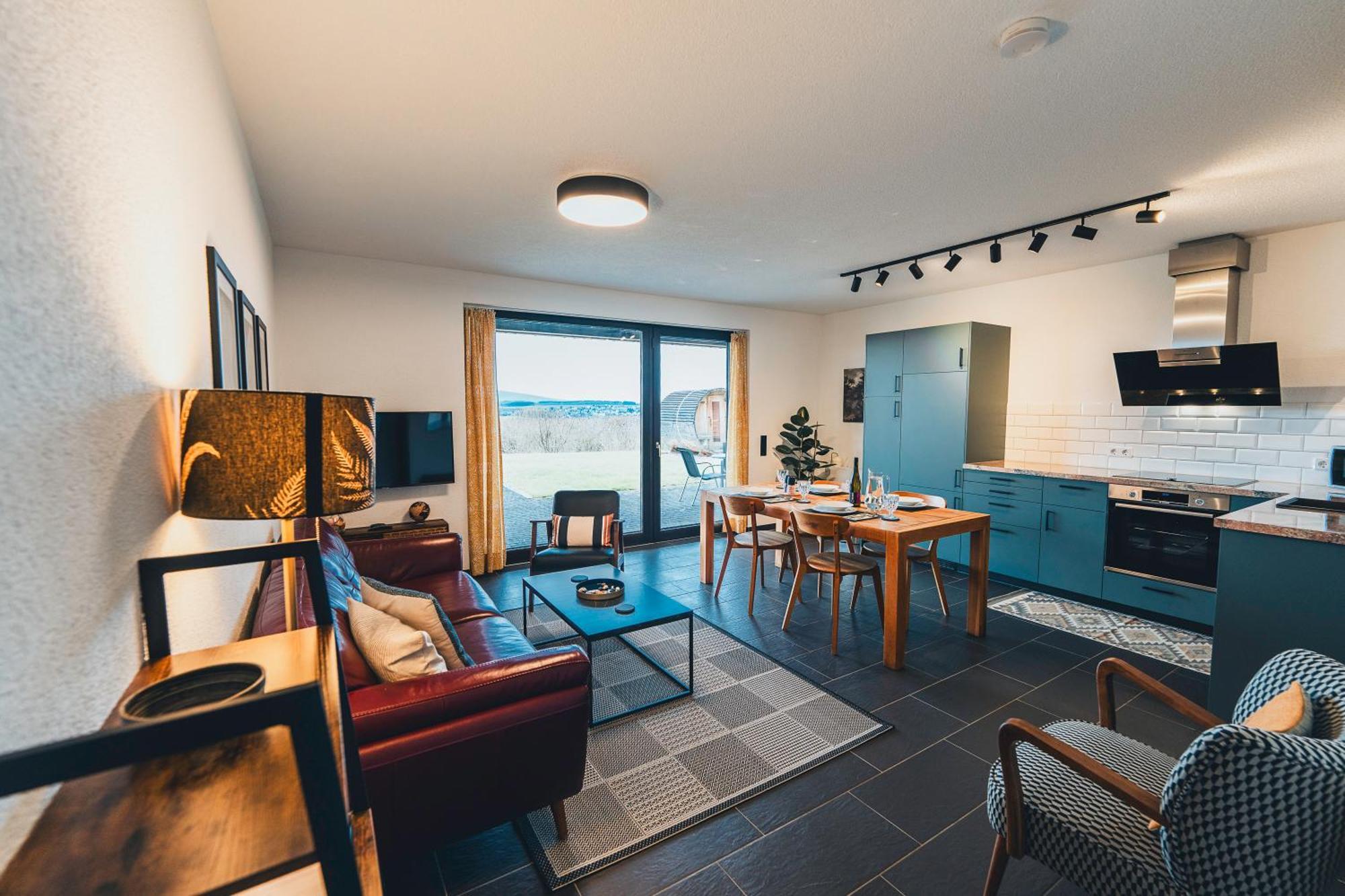 Hunsrueck Valley View Apartment With Cedar Sauna Bruschied Exteriör bild